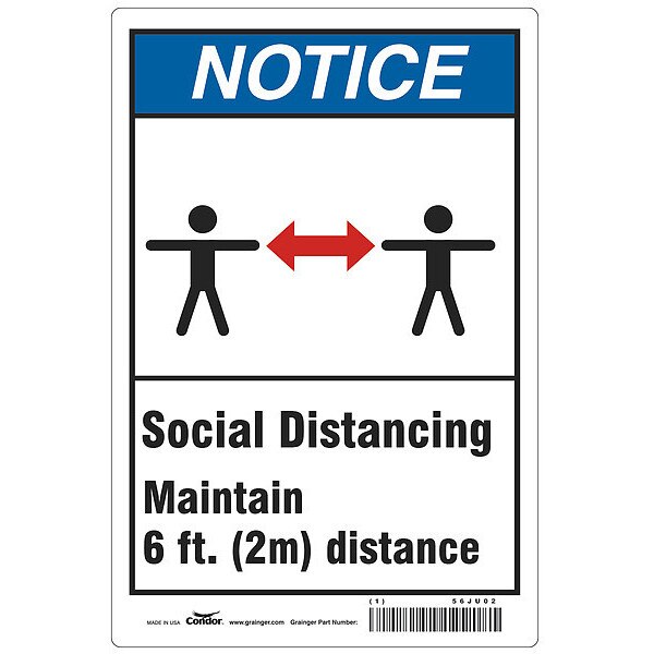 Social Distancing  Sign, 14