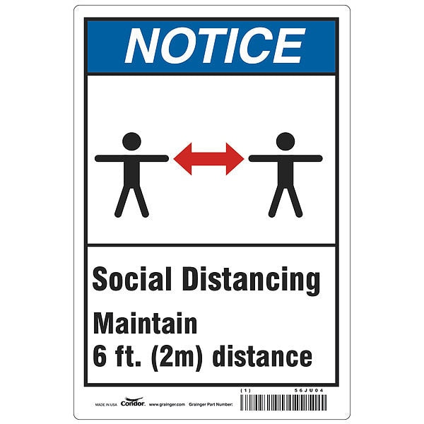 Social Distancing  Sign, 14