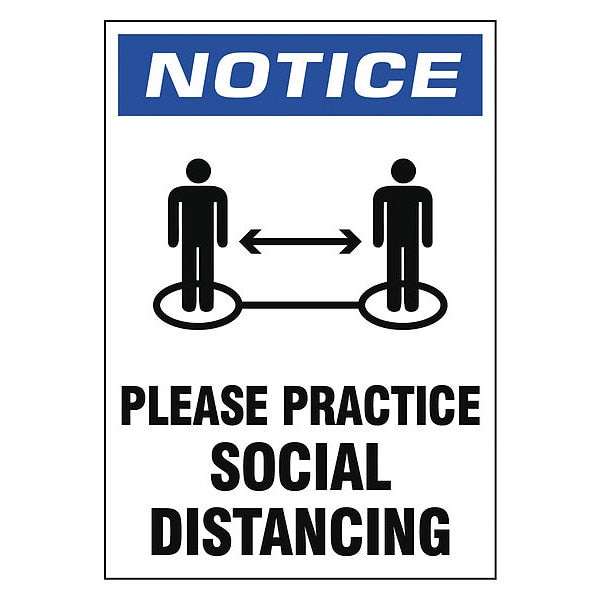 Practice Social Distancing Sign, 7