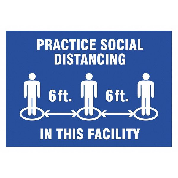 Practice Social Distancing Sign, 10