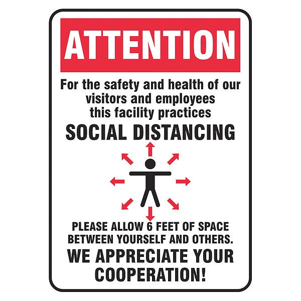 Safety Sign, 14x10, 56JU72