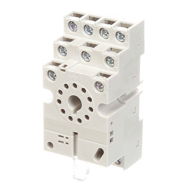 Relay Socket, Screw Clamp, White