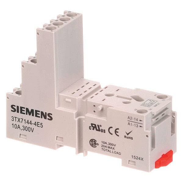 Relay Socket, Screw Clamp, White
