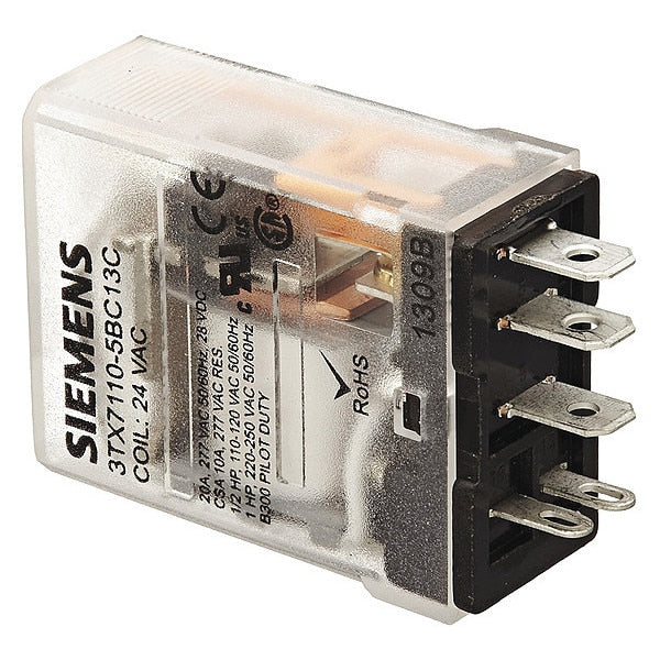 Plug In Relay, 120V AC Coil Volts, Square, 5 Pin, SPDT