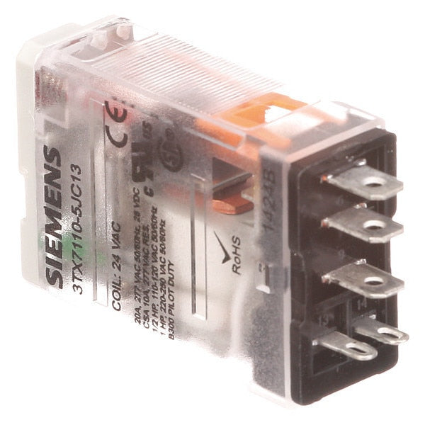Plug In Relay, 24V DC Coil Volts, Square, 5 Pin, SPDT