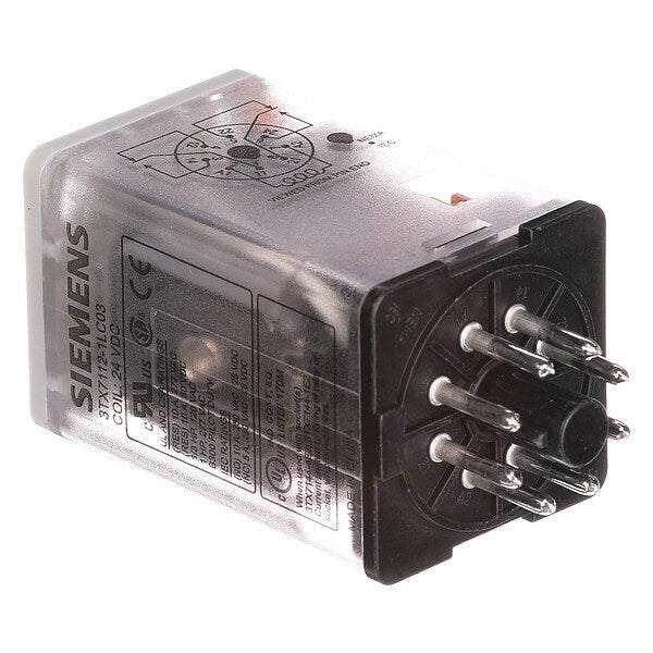 Plug In Relay, 24V AC Coil Volts, Octal, 8 Pin, DPDT
