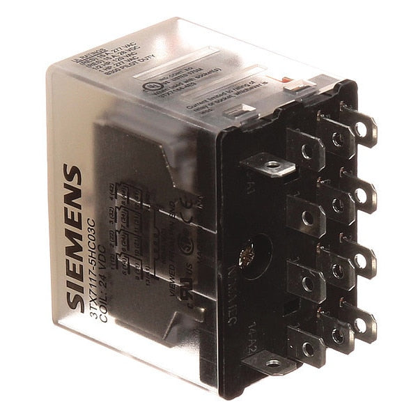 Plug In Relay, 24V DC Coil Volts, Square, 14 Pin, 4PDT