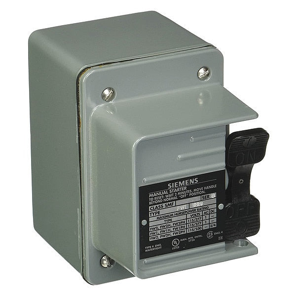 Manual Motor Starter, 4 NEMA Rating, 1 Poles