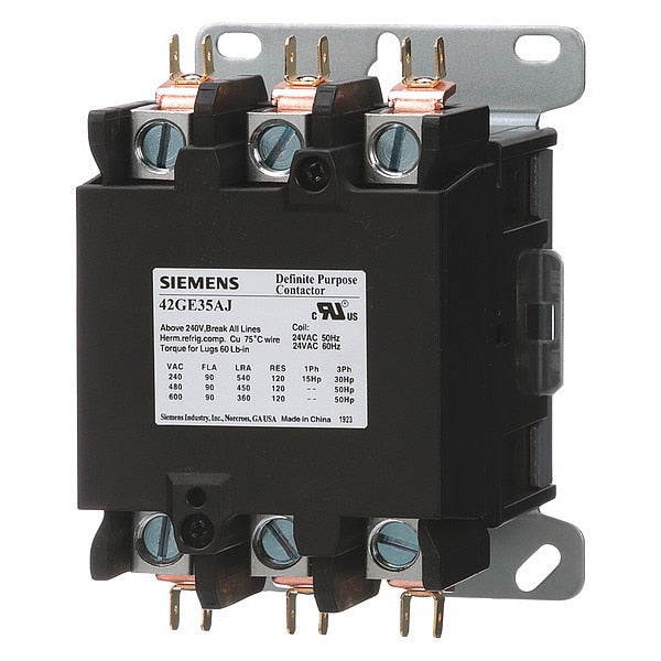 DefPurposeMagContactor, 240/277VAC, 3P, 90A