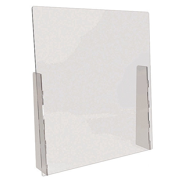 Sneeze Guard, Polycarbonate, Clear, Width: 31 3/4 in