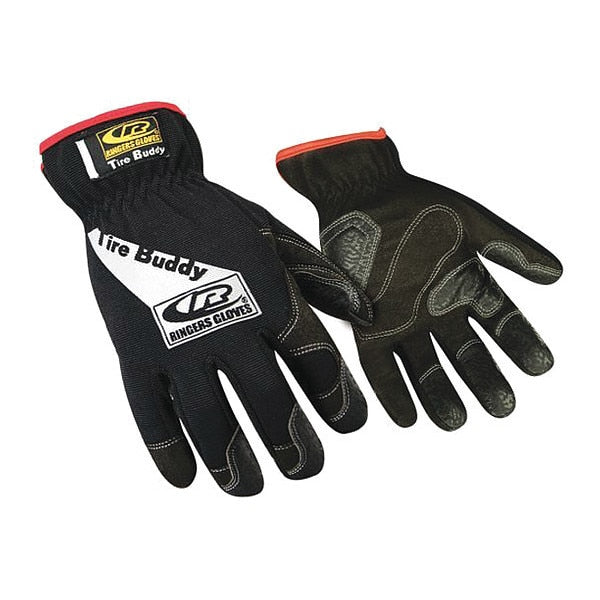 Mechanics Gloves, 9, Black/Black