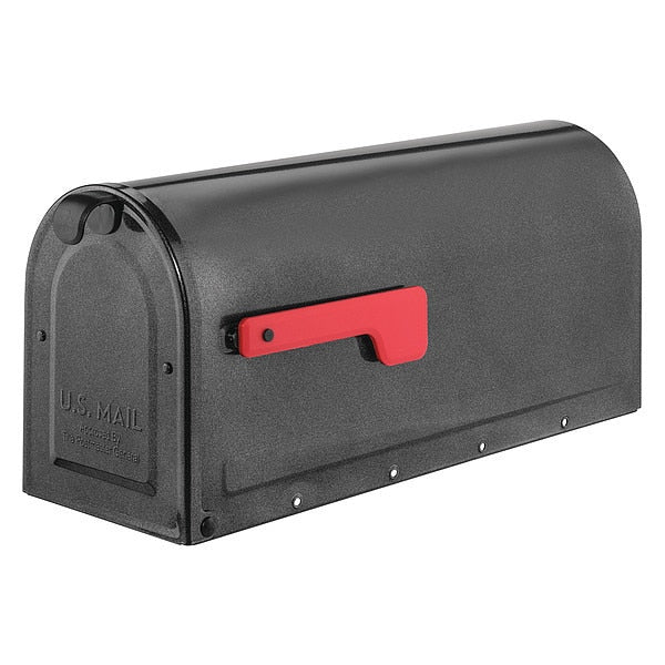 Mailbox, Pewter, Powder Coated, 1 Doors, Surface/Post, MB1