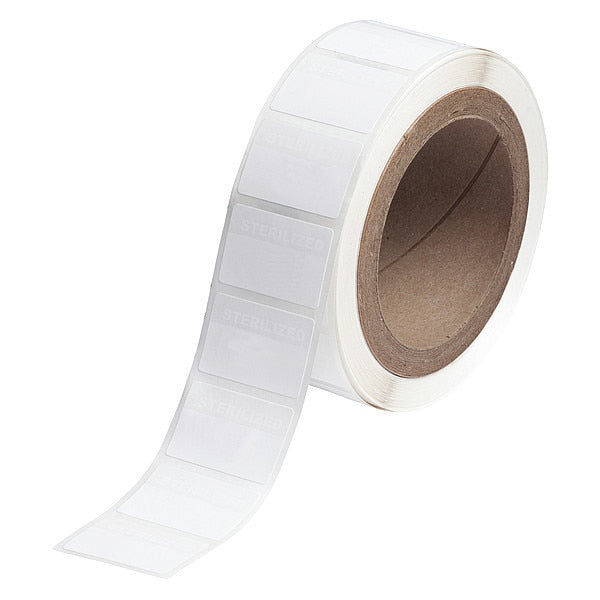 Autoclave Label, White, Labels/Roll: 2000