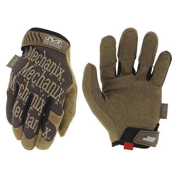 Mechanics Gloves, Brown, 12, PR