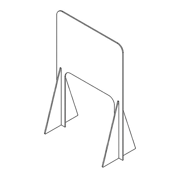 Self-Supported Clear Plastic Dividers