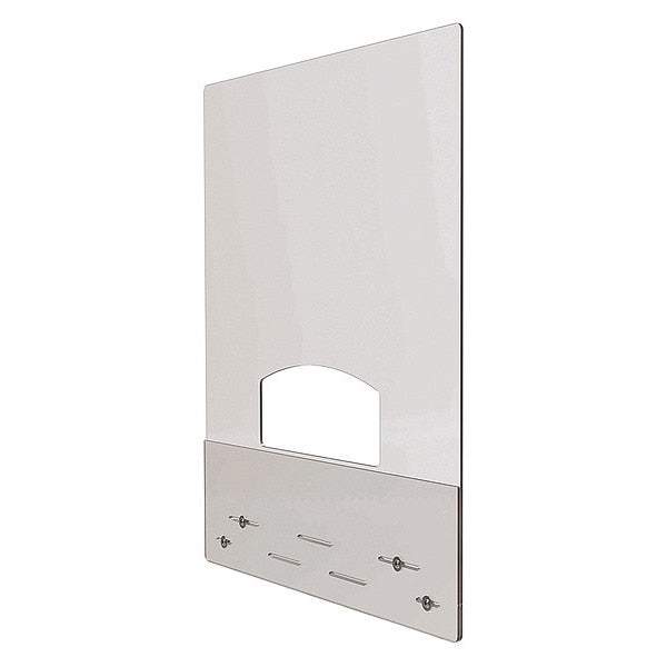 Sneeze Guard, Polycarbonate, Clear, PK2