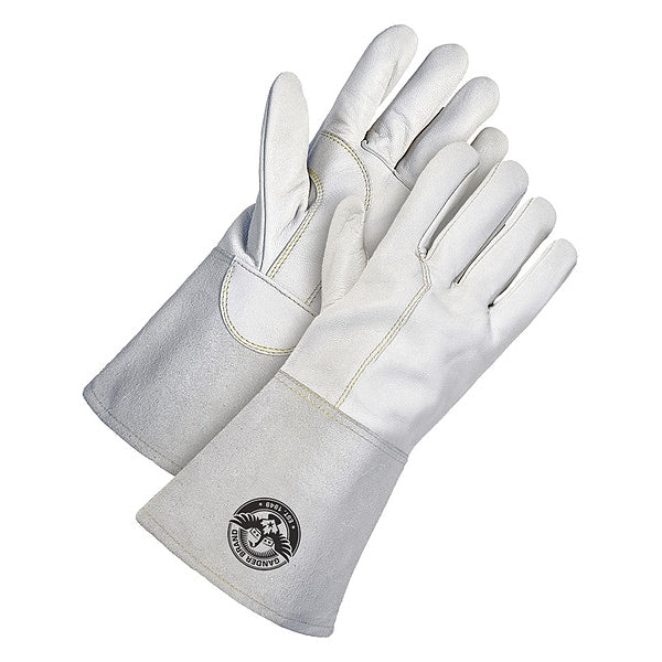 Gander TIG Welding Glove Grain White Goatskin, Size S