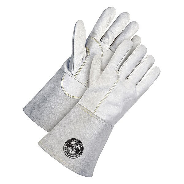 Gander TIG Welding Glove Grain White Goatskin, Size M