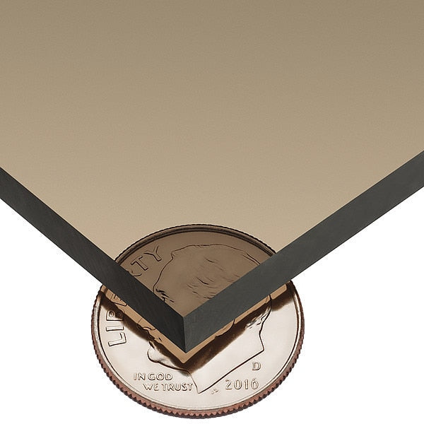 Bronze Polycarbonate Plastic Sheet Stock 48