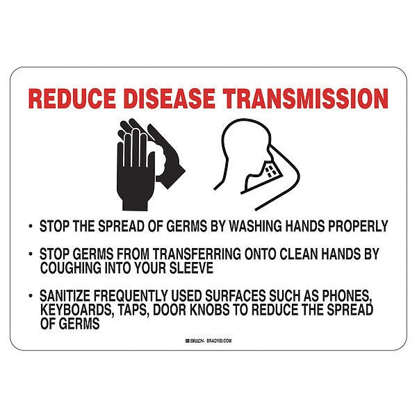 Reduce Disease Transmission Sign, 14