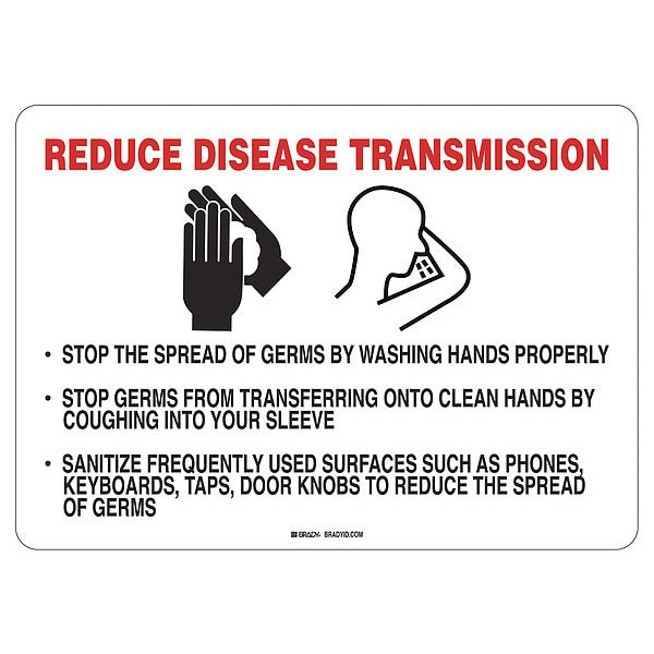 Reduce Disease Transmission Sign, 14