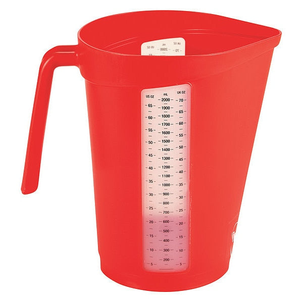 Measuring Cup, Red, Plastic