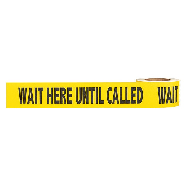 Floor Tape, Black/Yellow, 3 inx54 ft, Roll