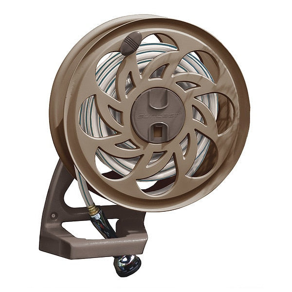 Garden Hose Reel, Wall Mount, 15 in, Resin