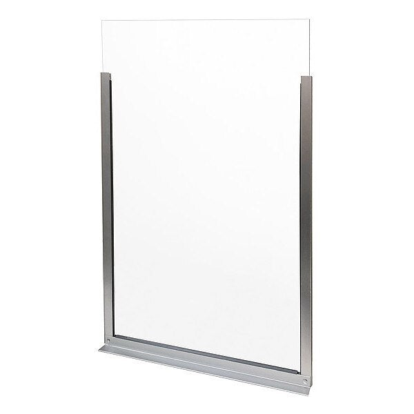 Sneeze Guard, Clear/Silver, 27-3/4