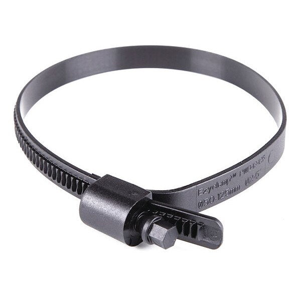 Plastic Hose Clamp, Hex Screw, PK10