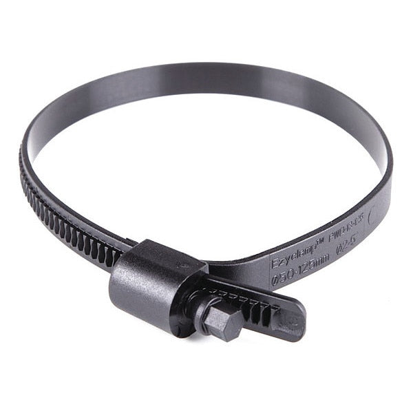 Plastic Hose Clamp, Hex Screw, PK10