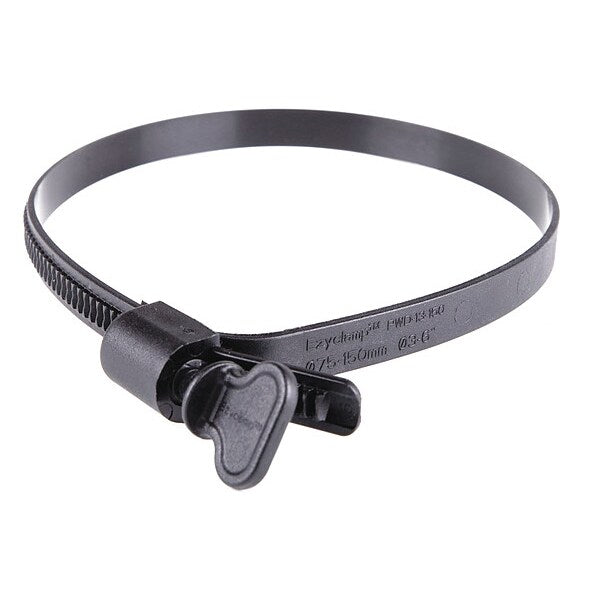 Plastic Hose Clamp, Wing Screw, PK10