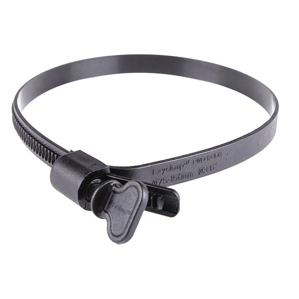Plastic Hose Clamp, Wing Screw, PK10
