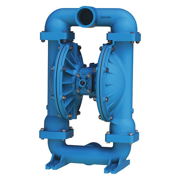 Double Diaphragm Pump, 285 gpm Max. Flow, Max. Dia. Solids: 3/8