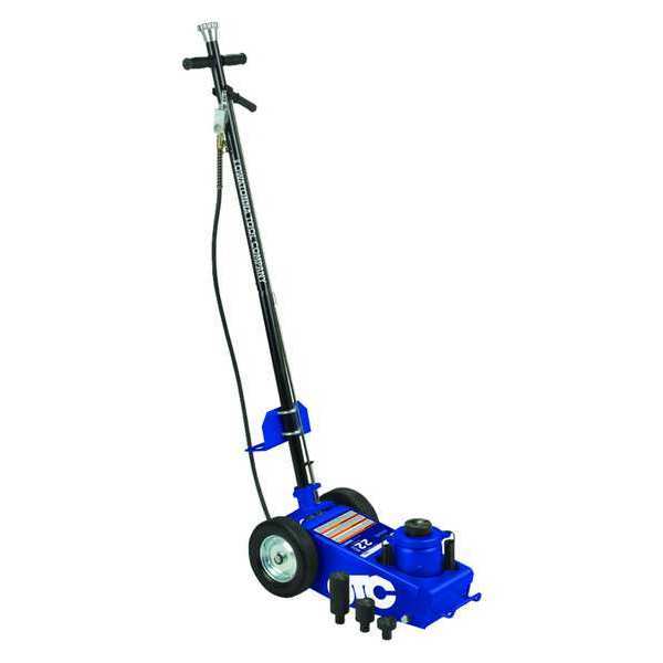 Truck Axle Jacks, Axle Jack, Steel, Manual Handle, Air, 22 ton Load Capacity, 8 1/4 in Min Lift
