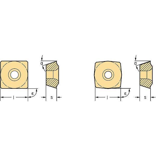 Indexable Drill Insert, 1/4