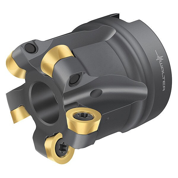 Indexable Face Mill, 5 Inserts, 0.197 in Cut Depth
