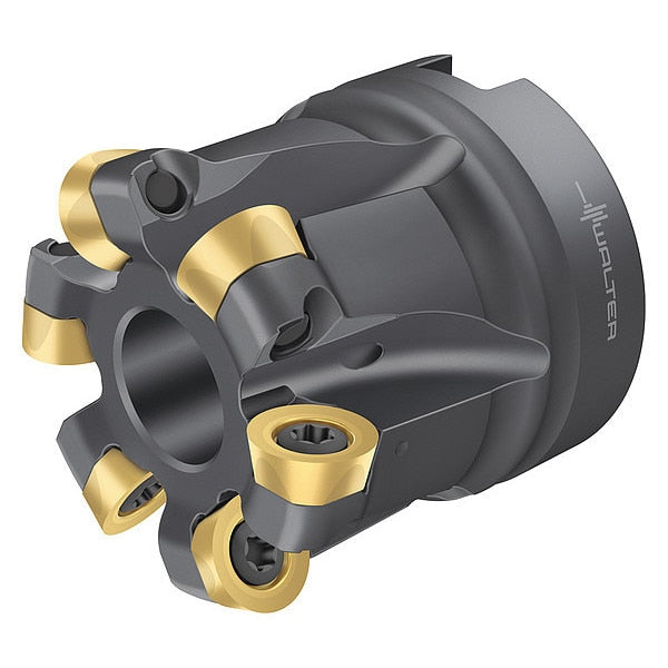 Indexable Face Mill, 6 Inserts, 0.236 in Cut Depth