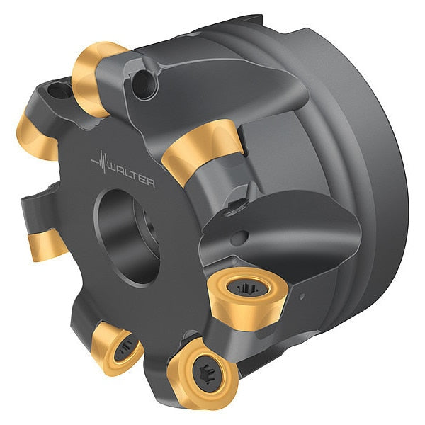 Indexable Face Mill, 7 Inserts, 0.236 in Cut Depth
