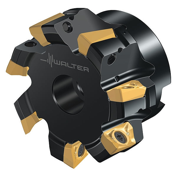 Indexable Face Mill, 7 Inserts, 0.591 in Cut Depth
