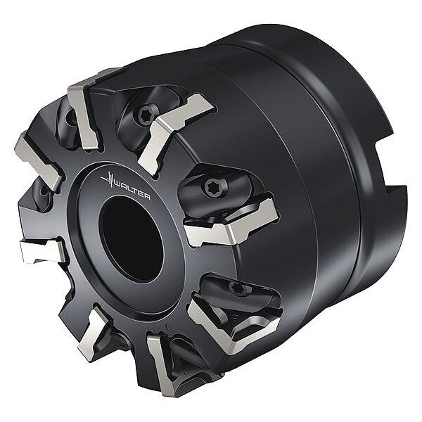 Indexable Face Mill, 8 Inserts, 0.256 in Cut Depth