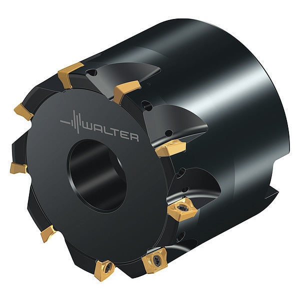 Indexable Face Mill, 10 Inserts, 0.197 in Cut Depth