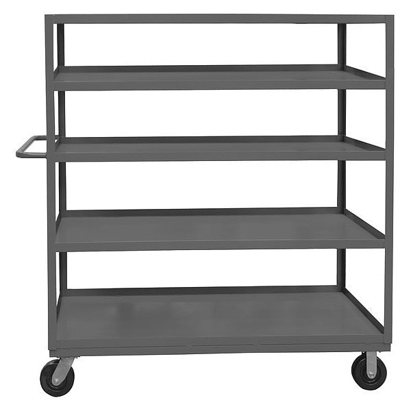 Steel Cart, Flat, 5 Shelves, 3,000 lb