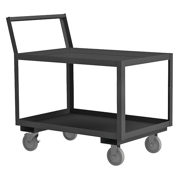 Steel Truck, Raised, 2 Shelves, 1,200 lb