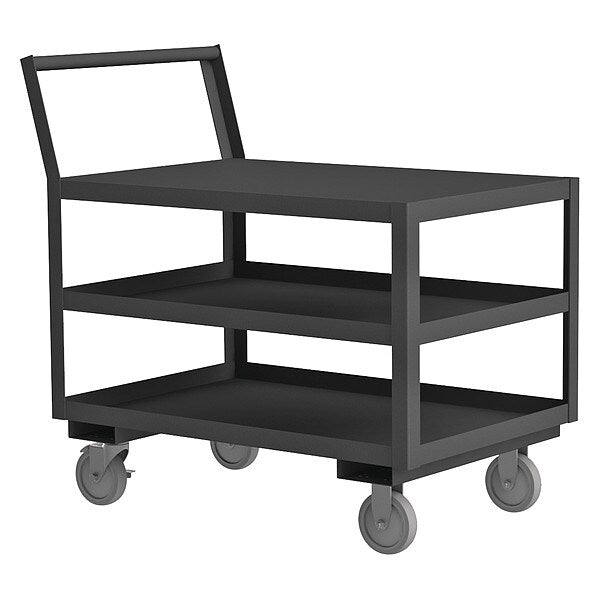 Steel Truck, Raised, 3 Shelves, 1,200 lb