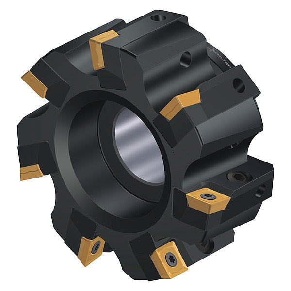 Indexable Face Mill, 7 Inserts, 0.457 in Cut Depth