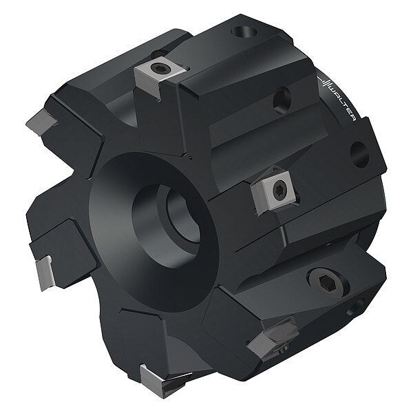 Indexable Face Mill, 6 Inserts, 0.315 in Cut Depth