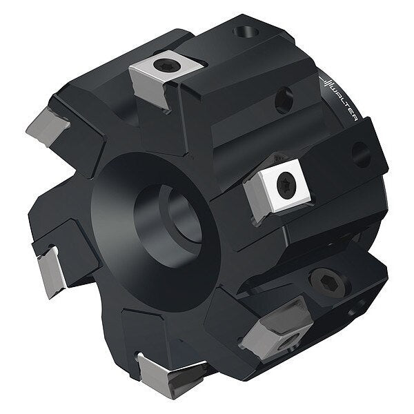 Indexable Face Mill, 6 Inserts, 0.472 in Cut Depth