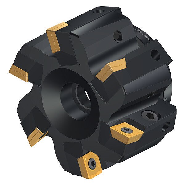 Indexable Face Mill, 6 Inserts, 0.457 in Cut Depth