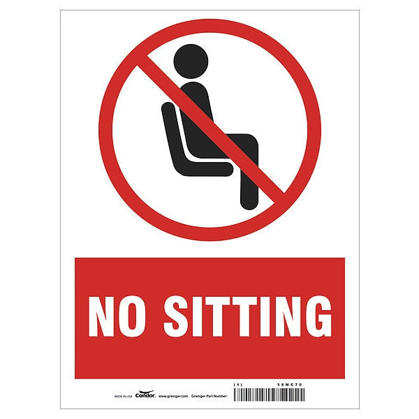 Safety Sign, 12 in H, 9 in W, Plastic, Rectangle, English, HWB786T1209
